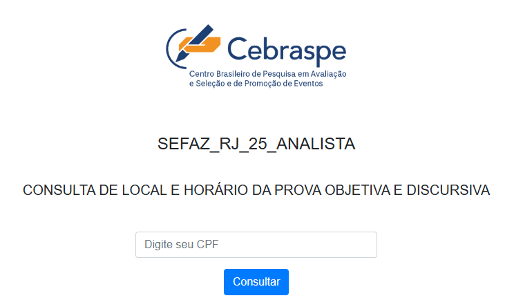 Como consultar meu local de prova do concurso Sefaz RJ?