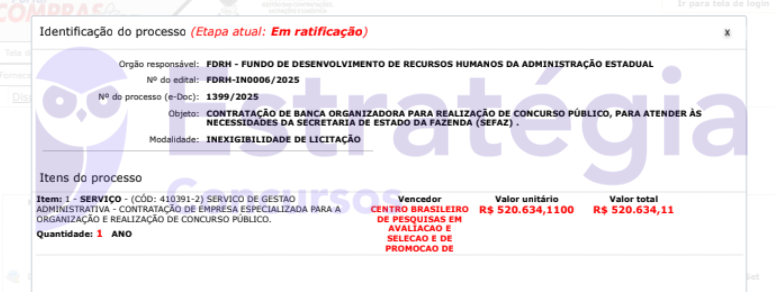 Cebraspe é a provável banca do concurso Sefaz SE!