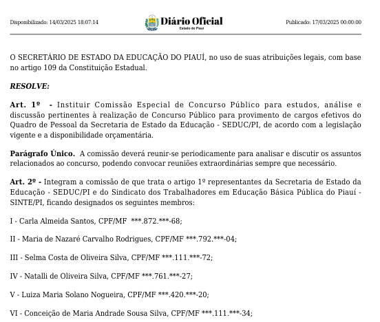 Comissão formada para novo edital