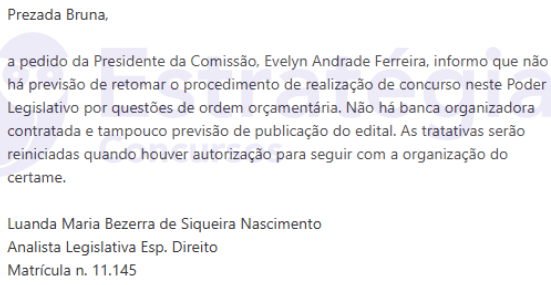 Concurso Câmara Rio Branco sem previsão