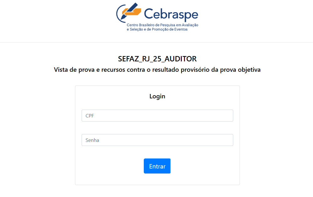 Sefaz RJ: aberto o prazo de recursos para o cargo de Auditor