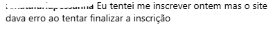 Comentários recebidos nas redes sociais do Estratégia Concursos acerca da dificuldade de inscrição no CNU 2025