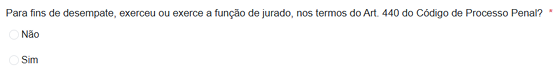 O que significa "função de jurado" na inscrição do CNU 2025?