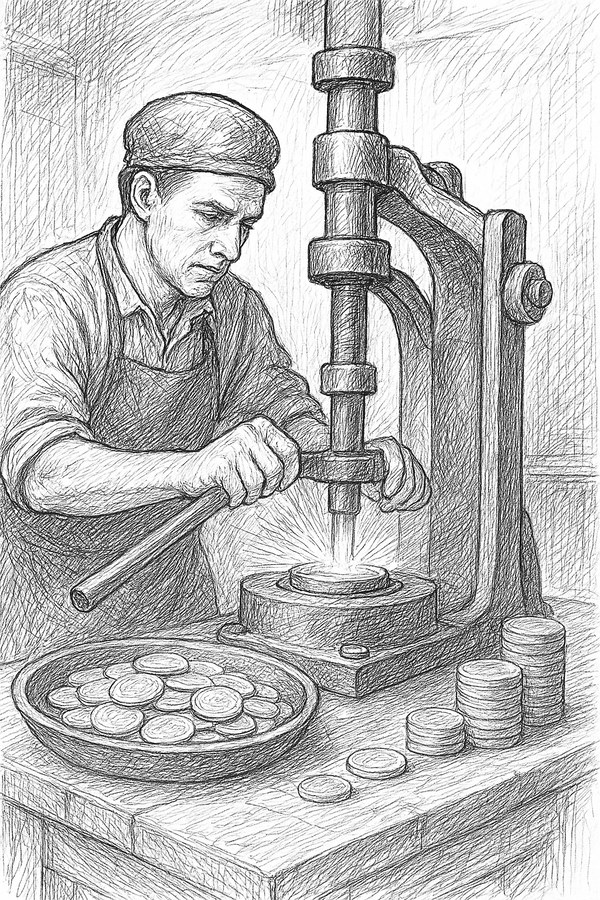 falsificação de moedas