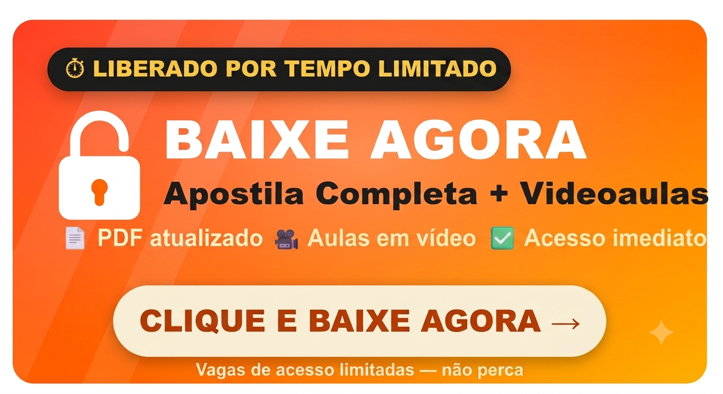 Baixe hoje mesmo a videoaula -  (197)  Curso TJ-SP 2026 - Escrevente Técnico Judiciário + 4 Simulados Bônus  12x de R$ 24,75 50% OFF