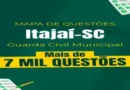 Guarda Civil Municipal de Itajaí SC Mapa de Questões