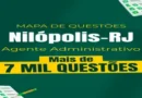 Câmara de Nilópolis-RJ Agente Administrativo Mapa de Questões