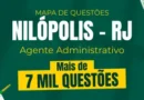 Câmara de Nilópolis-RJ Agente Administrativo Mapa de Questões